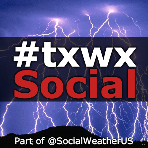 User reported, user contributed. Send Texas Weather reports using #txwx! Follow @txwxSocial to keep up with current Texas weather! Part of @SocialWeatherUS.