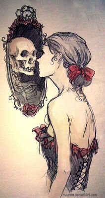 She looked at the mirror and she curse. She was looking at a self inflicted monster. My avi is me