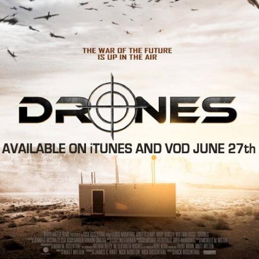 @WhitewaterFilms Presents DRONES. Directed by Rick Rosenthal (@JackBKahuna). Starring @matthewjoleary and @eloise_mumford. Available on VOD June 27th!