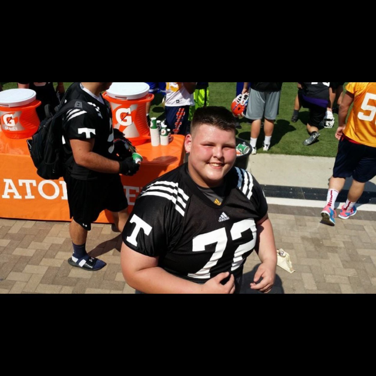 Just a young man trying to get a scholarship to any college to play football and get a good education