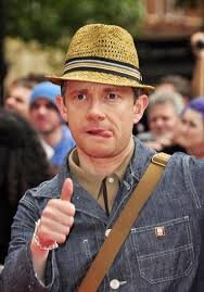 martin freeman licks his lips alot