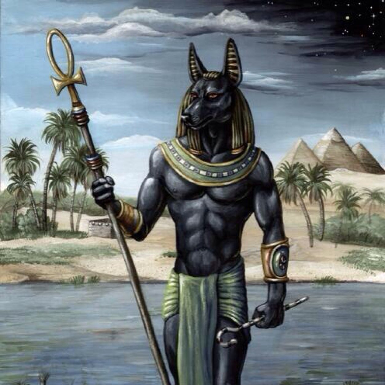 I'm Anubis. I am the Egyptian God of Mummication. My loving wives @RoyalCaledonia  NO MINORS!!