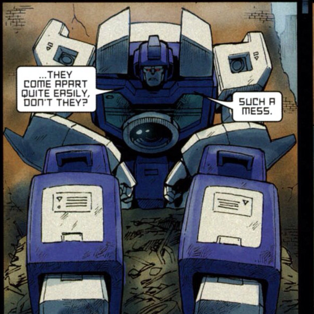 I am Reflector, I know you darkest secrets, all your secrets to be exact, I am the Decepticon observer... Say cheese!