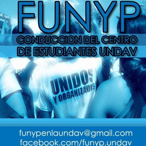 FUNYPUNDAV's profile picture. Frente Universitario Nacional y Popular, conducción del Centro de Estudiantes de la UNDAV.