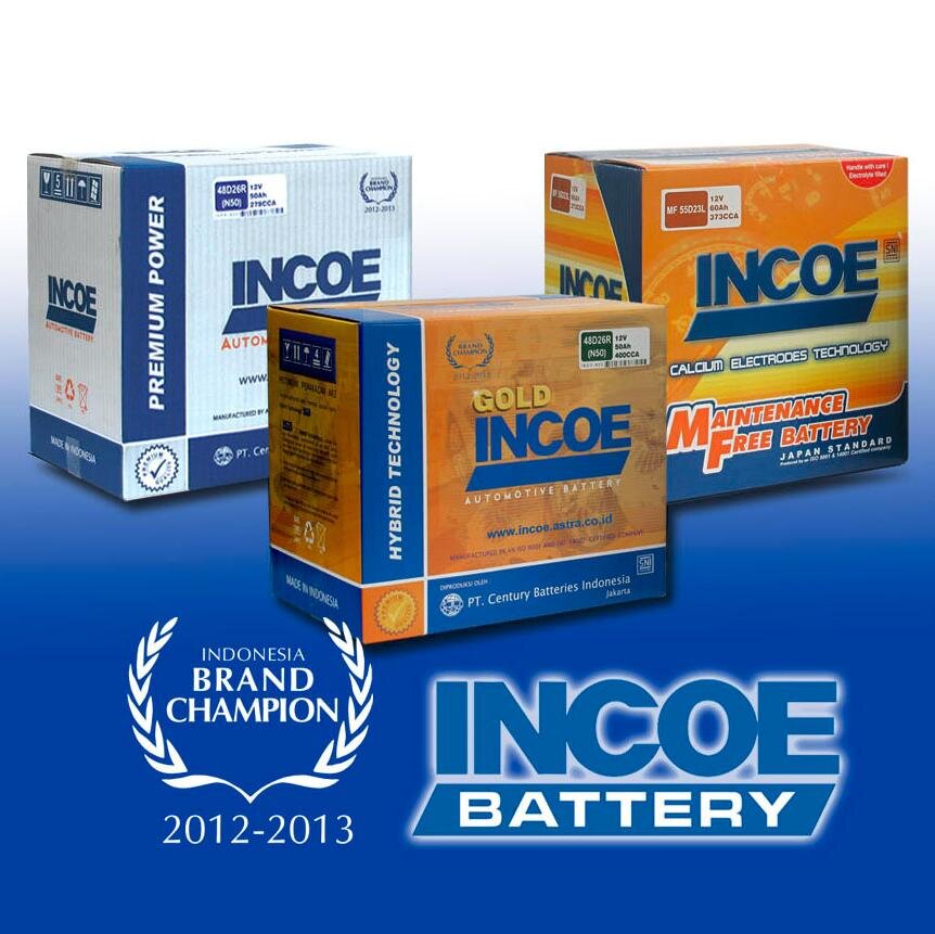 INCOE battery adalah aki produksi PT Century Batteries Indonesia yang berkualitas prima dan sudah di ekspor ke lebih dari 44 negara