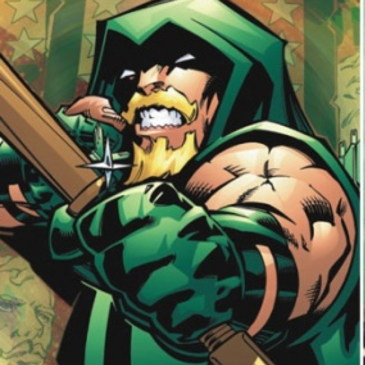 Names Oliver Queen or Green Arrow. I may not have any powers but im great with a bow and arrow.| i love @ScreamingCanary