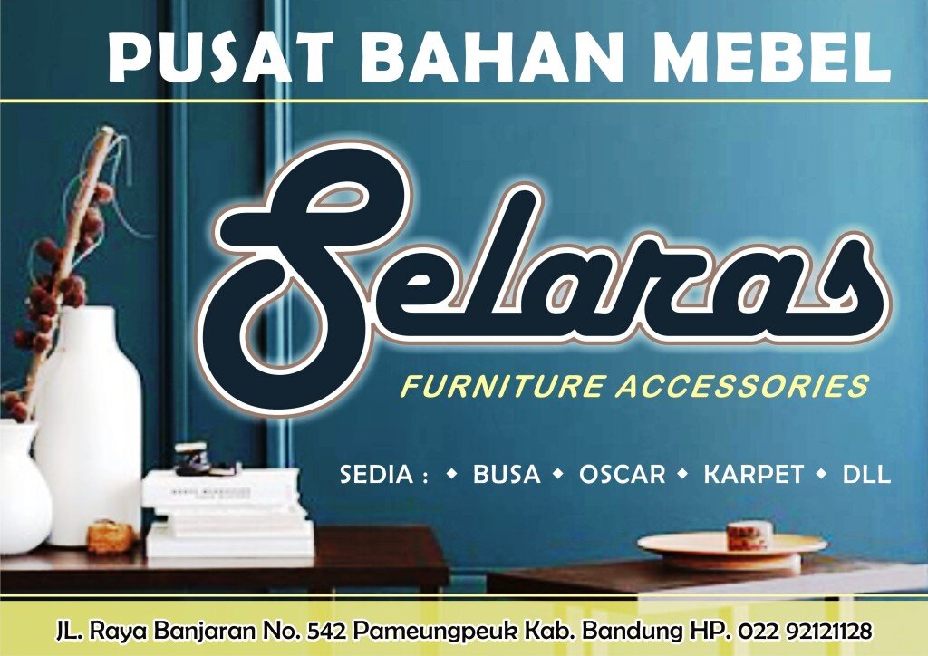 Sedia Bahan Jok dan aksesoris meubel
Jl. Raya Banjaran 542 Pameungpeuk Kab. Bandung