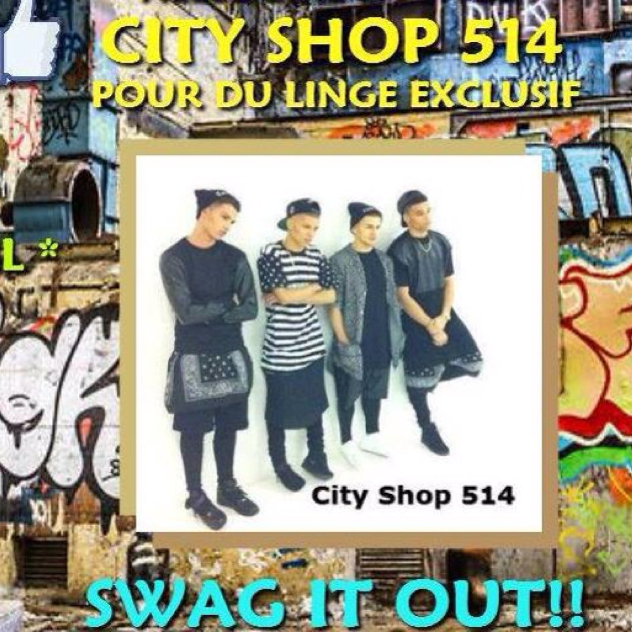 CityShop514's profile picture. Underground store for dope clothes at very low price / Magasin underground de linge fresh à très bas prix