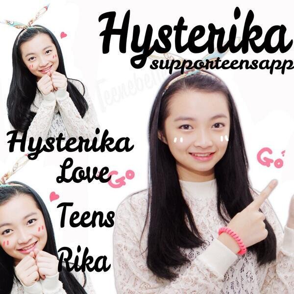 Iam Hysterika Fanbase Ini Ada Untukmu @Teens_Rika Support Dan Kita Ada Untuk @Teens_Rika Mentions 3/5 Retweet 1/5 Anniversary 02