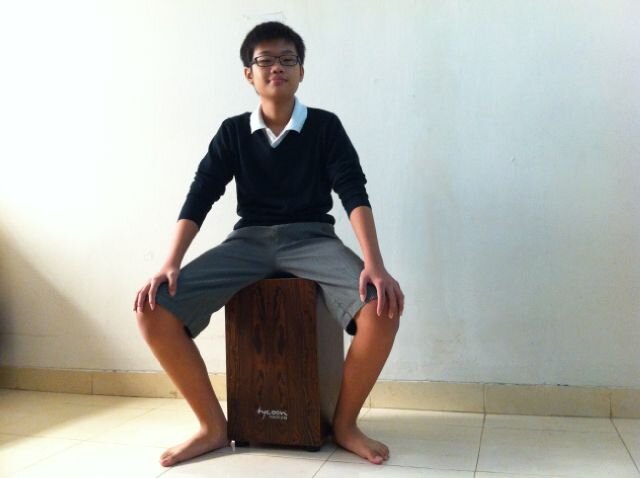 I play drum and cajon...