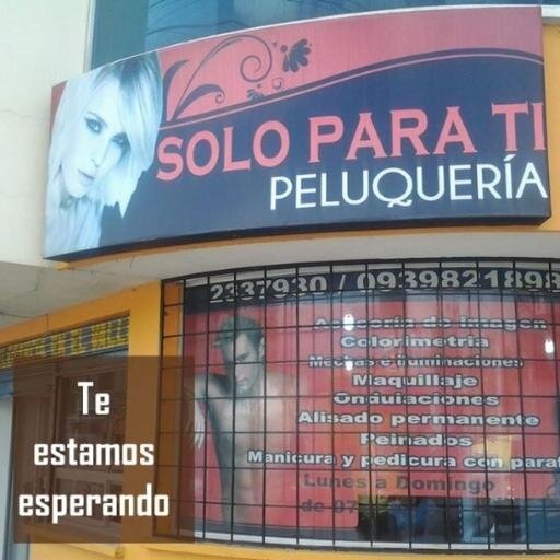 Salon de belleza ubicado en Sangolqui Av. Abdon Calderon y Guayaquil.  Mayra Menendez y Milena Acosta  (Estilistas)2337-930 cel 0939-821-898
