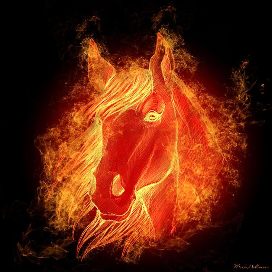 A Calf-like Living Creature said, Come, and a RED HORSE appeared and went forth.