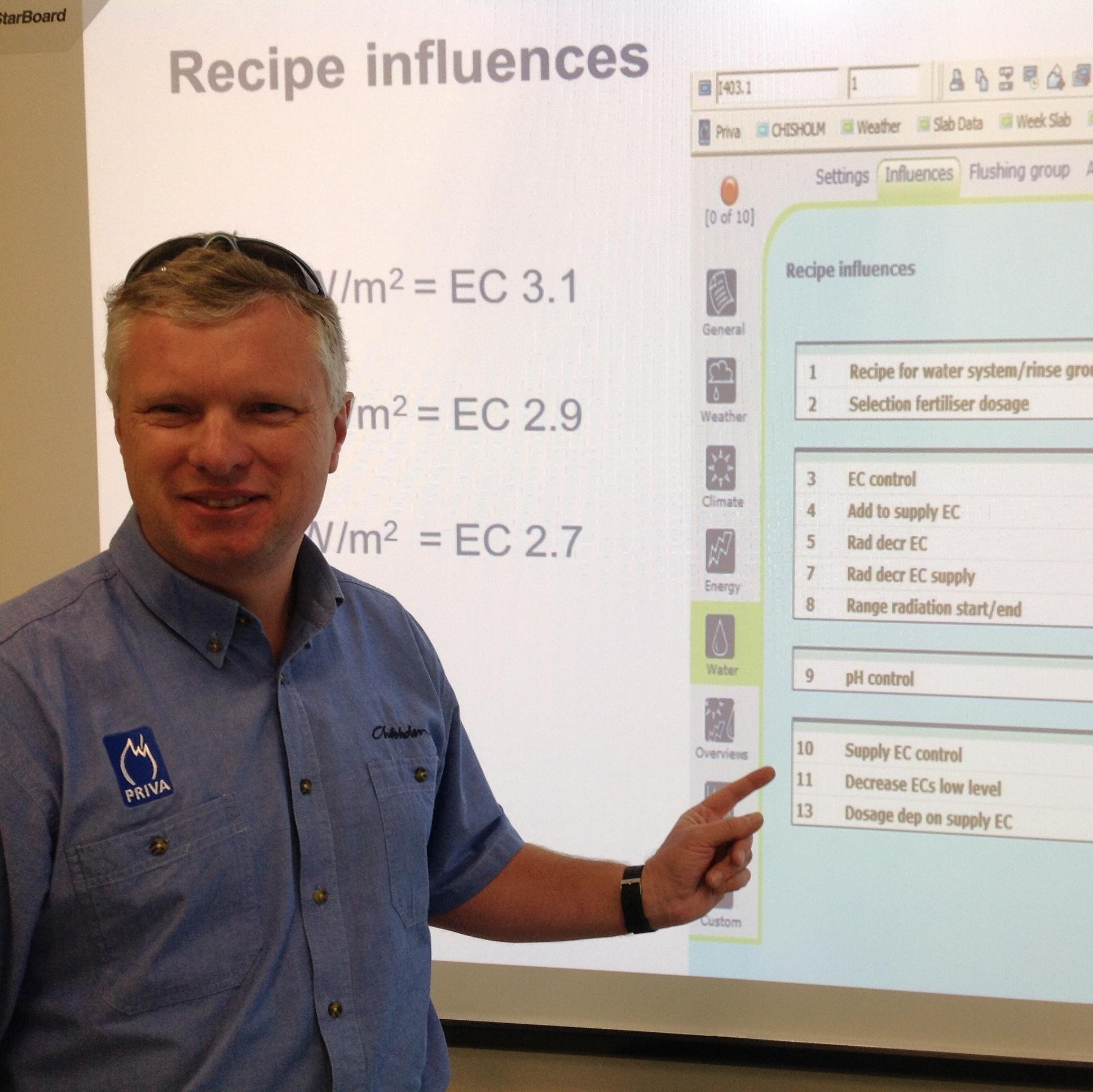 Genesis Horticultural Solutions provides specialized training and accreditation for users of the range of Priva climate & irrigation computers.