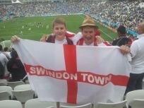 Swindon Town and England national team home and away. World Cup Brasil 2014.   Gloucester