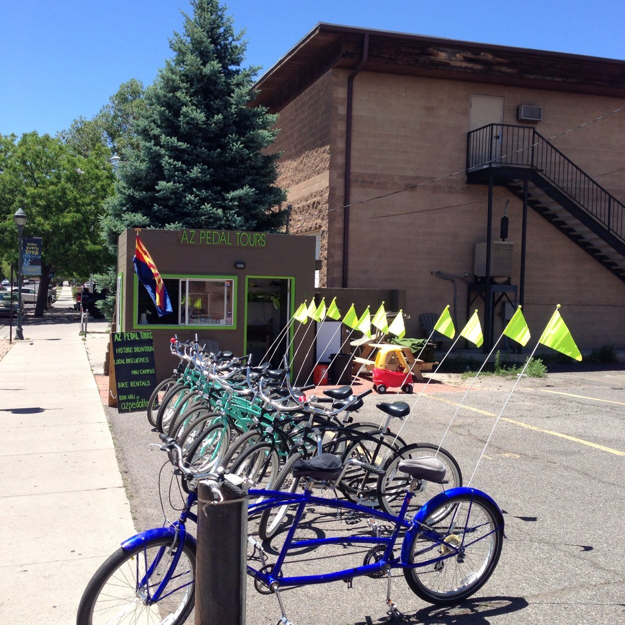 We Provide Historic Guided Bike Tours of Flagstaff. Full Service Mountain Bike Adventures, and Affordable Downtown Cruiser Rentals
