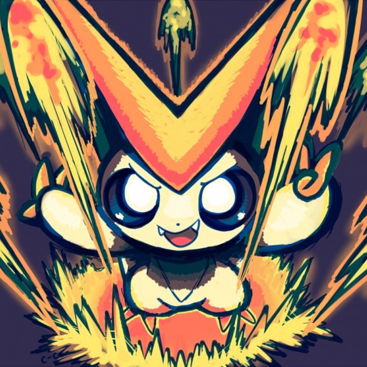 ''Hi! I am Blitz the Victini! I must warn you, I get easily excited! So don't get me excited; I may burn you!'' // Jolly nature. No trainer. #RP