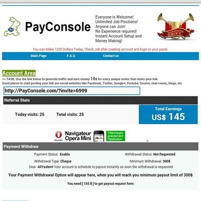 Earn $10 for every unique visitor that clicks your link . Click on the link below to get started!  Thanks It will only take a few seconds http://t.co/uEfUtYMbci