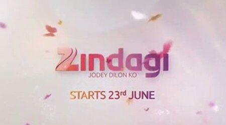 Zindagi starts tonight 8.PM par