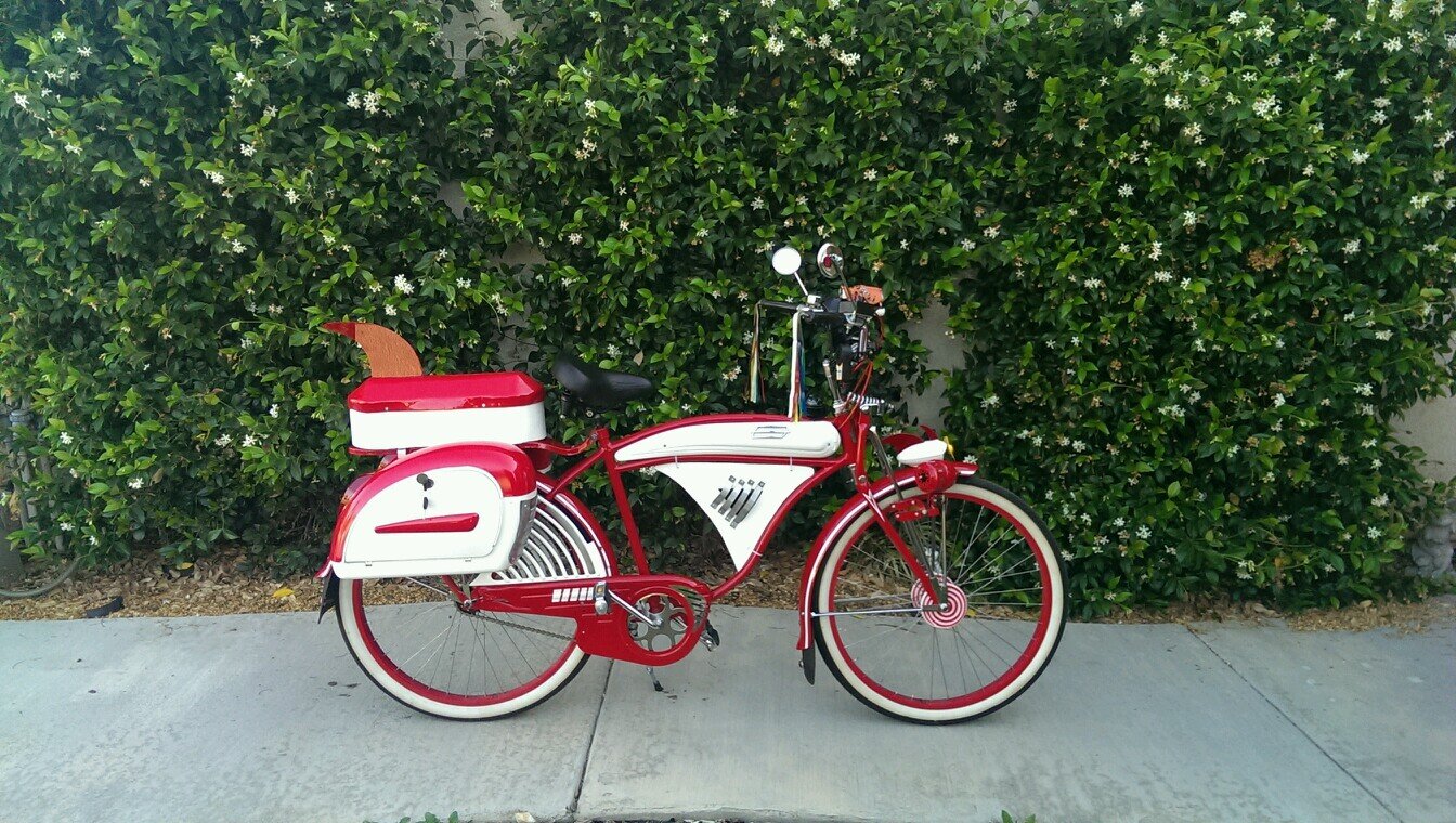 The bike replica is built by Raymond Galluccio and Justin Galluccio they liked the movie so much they decided to build a replica bike.
