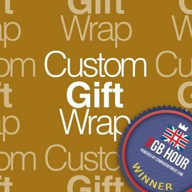 CustomGiftwrap's profile picture. Family run, UK supplier of custom printed gift wrap, tags & greetings cards