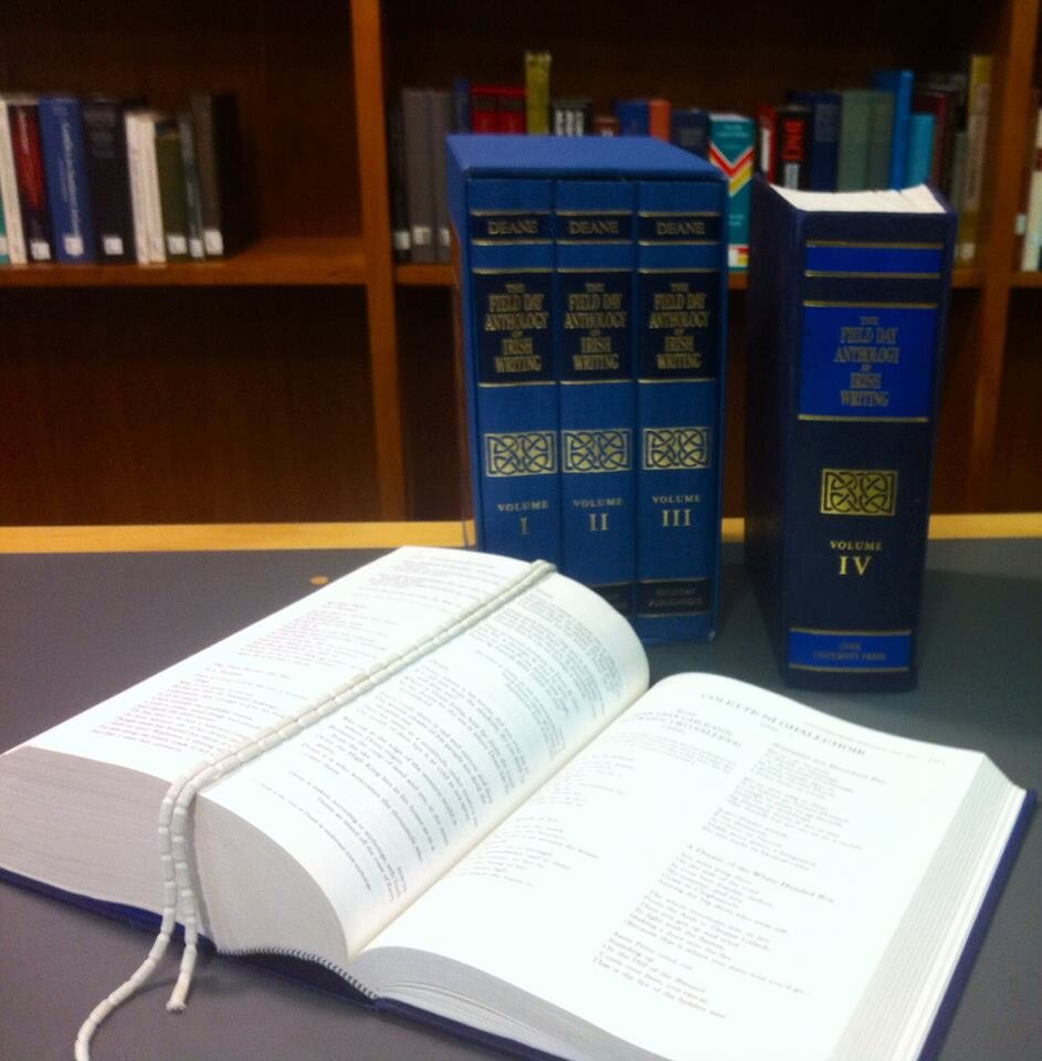 Digitisation of Field Day Anthology of Irish Writing. International collaborative project at QUB, with RIA, UU and JSTOR.