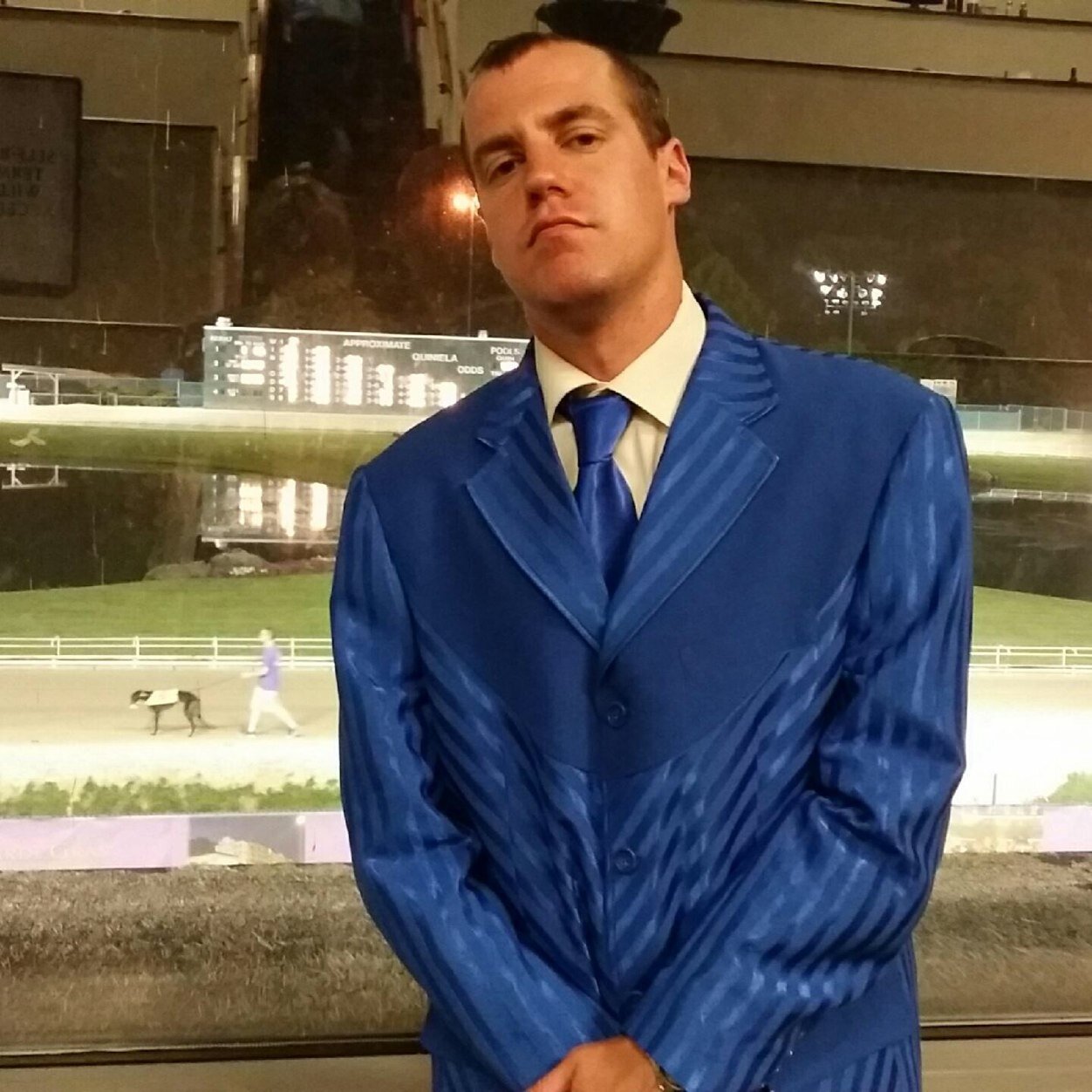 Liberty sports info director by day ... and still sports info director by night ... oh but I do enjoy watching people get punched in the face for fun