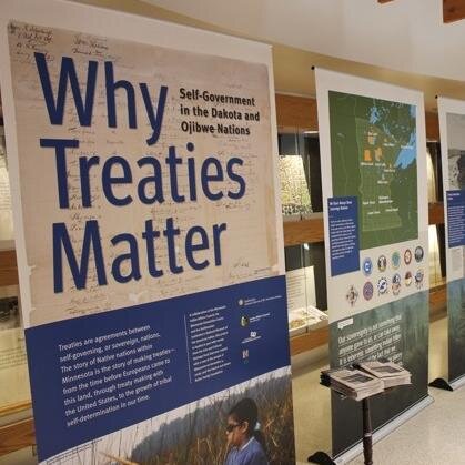 This exhibit is a vehicle for Dakota and Ojibwe stories of sovereignty, adaptability, and sustainability. More at http://t.co/boudA7aDNR