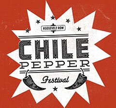 CHILE PEPPER FEST IS A FREE, LOCAL FOOD & MUSIC FESTIVAL IN THE ROOSEVELT ROW ARTS DISTRICT IN PHX, AZ.