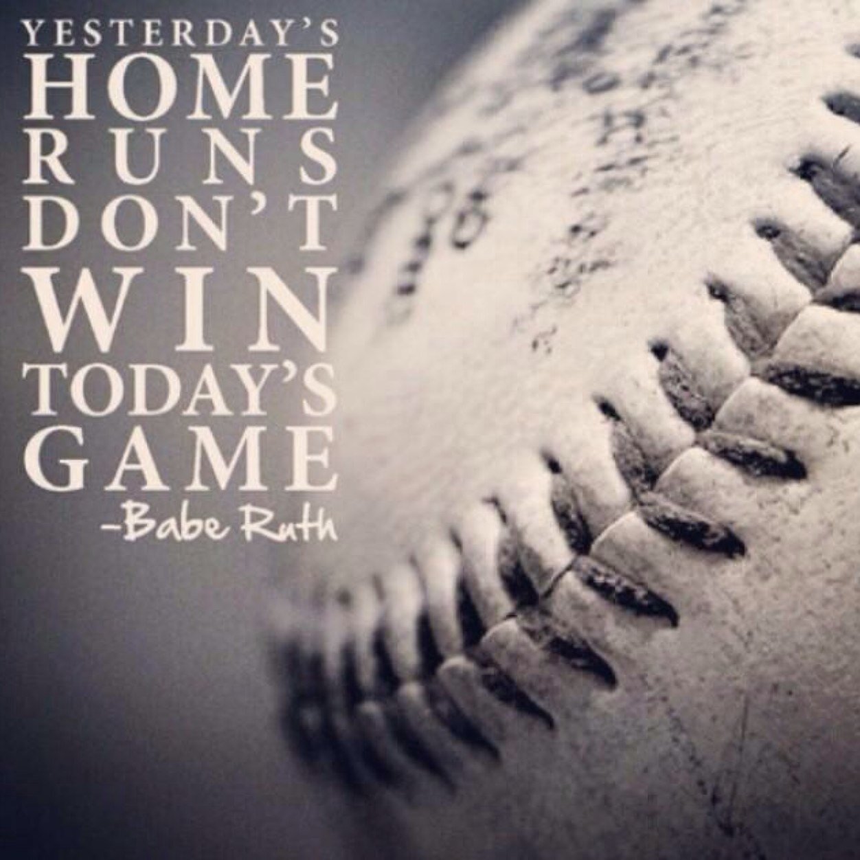 The only thing you need to know, 
Baseball is life and the rest is just details.