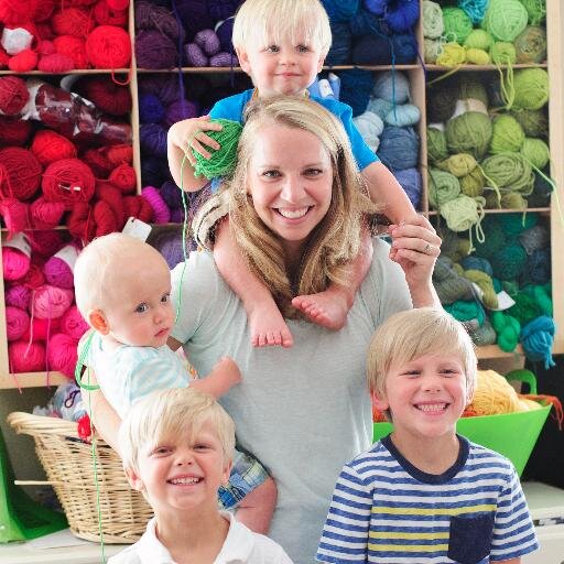 Knitting Dr. mama of four boys