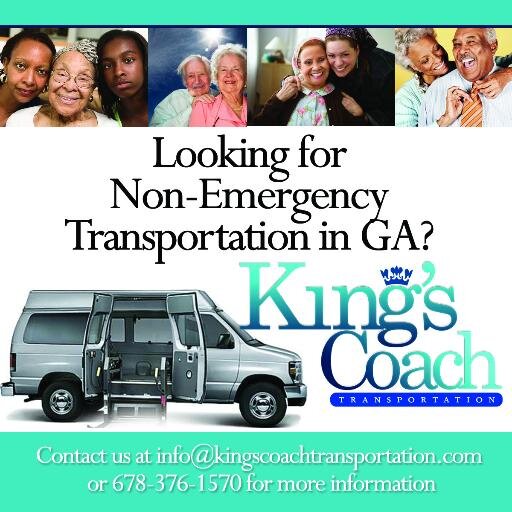 Kings Coach Transportation, located in Gwinnett County, GA, is the preferred non-emergency transportation company in Gwinnett County’s Get In Gear program.