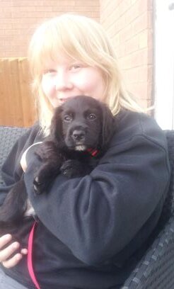 i  am a verry sporty person and i love my puppy olly yey