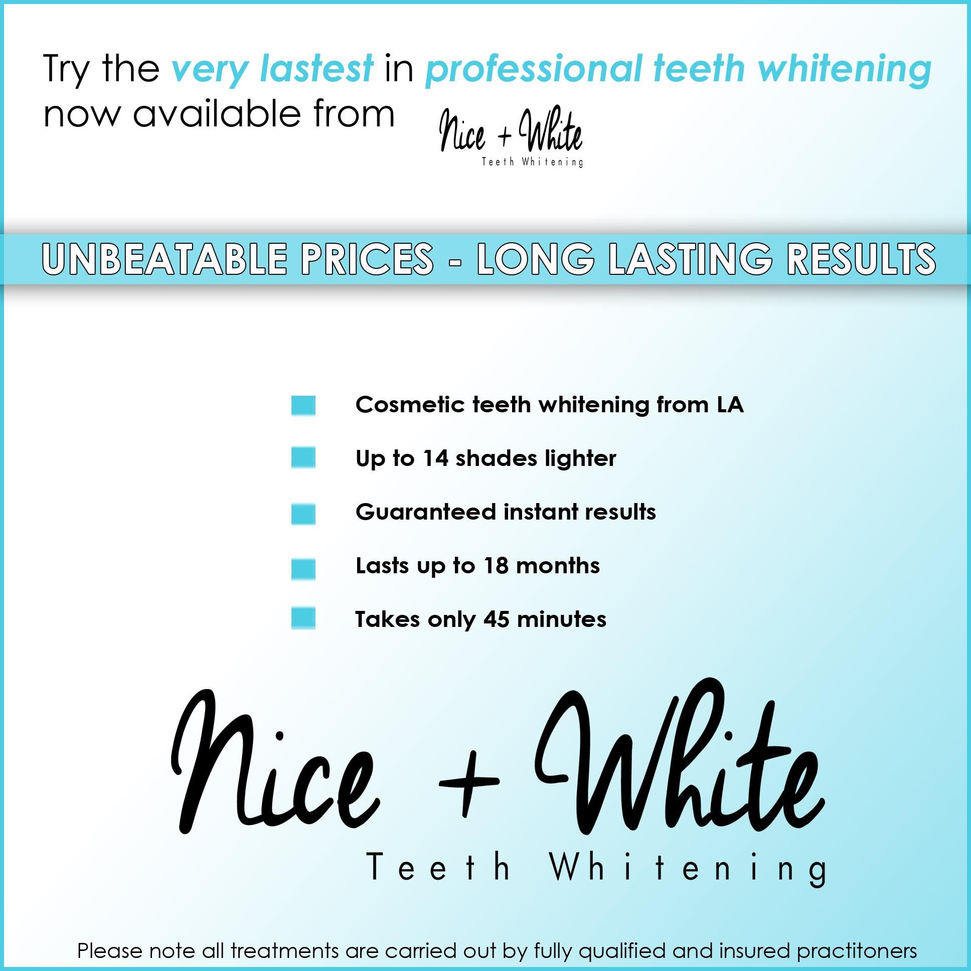 I am a Certified and fully insured teeth whitening therapist  who works within Salons, but can also provide a mobile service to your home.