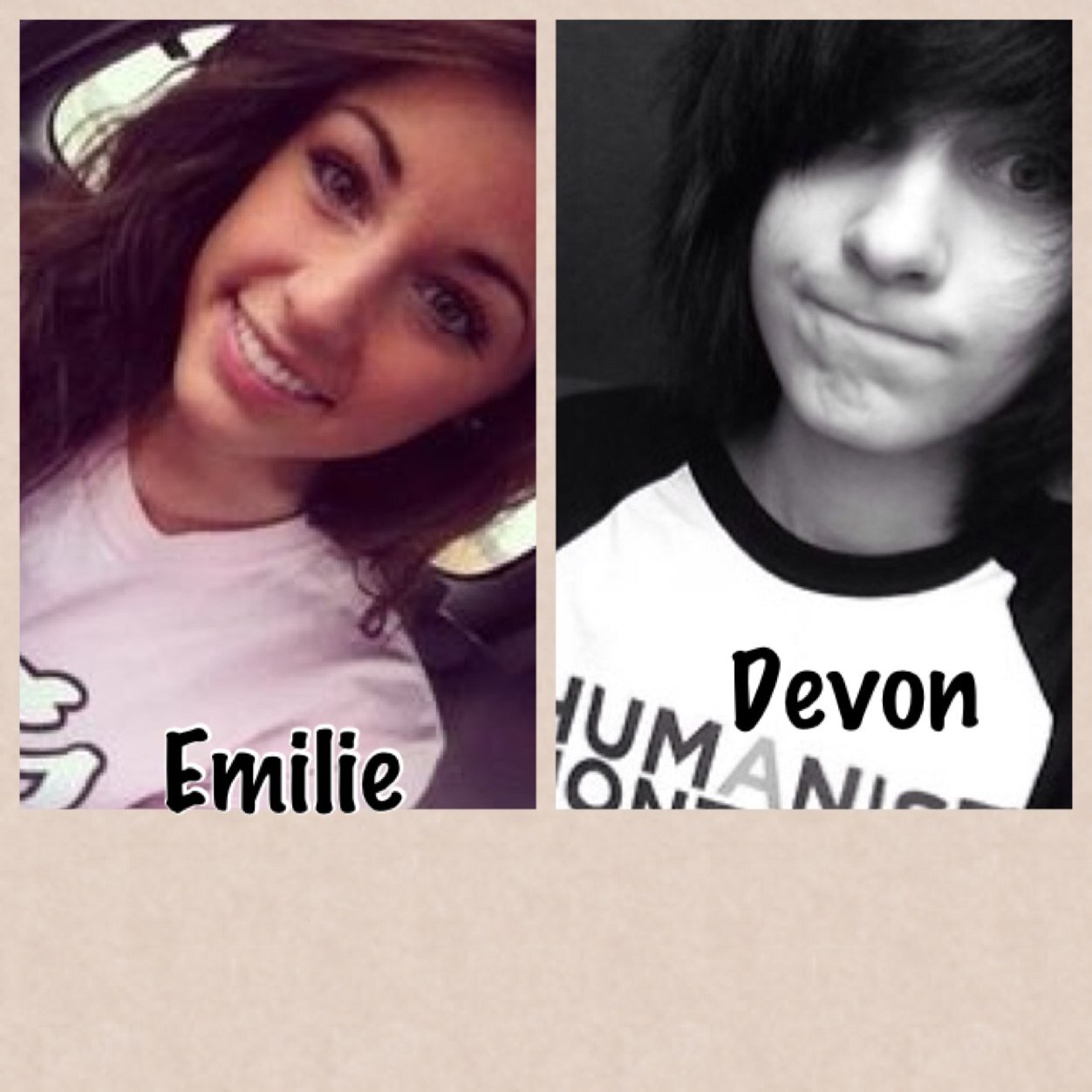 Emilie Marie -11/30/14 -Bi-16 ~~~~~~~~~~~~~~~~~~~~~~~~~~~~~~~~~~Devon Smith/bisexual/17/single