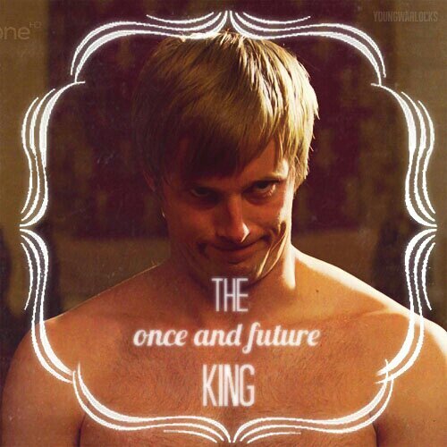 The one thing that truly makes me happy is Merlin. I pretty much tweet Merlin crap with occasional me tweets.