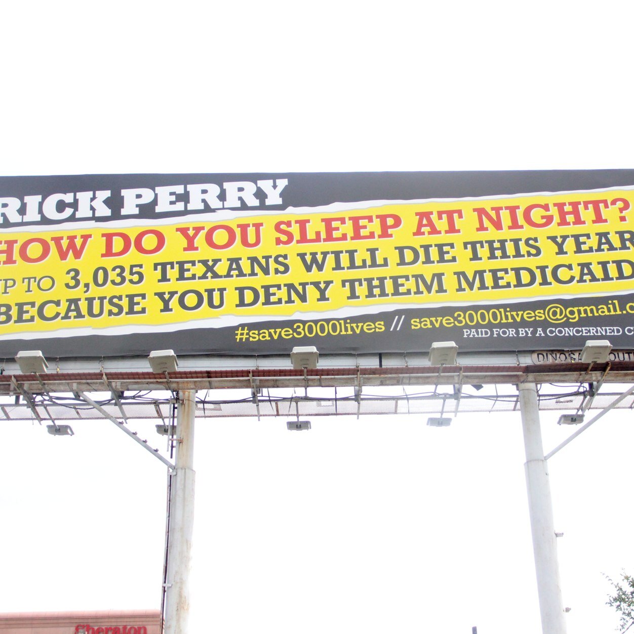 A Harvard study says up to 3,035 Texans will die each year because Rick Perry and state leaders have refused to take federal Medicaid money--unconscionable!