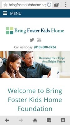 Bring Foster Kids Home Foundation is a 501(c)(3) tax-exempt, nonprofit organization based in, and for, the Tampa Bay area and the state of Florida.