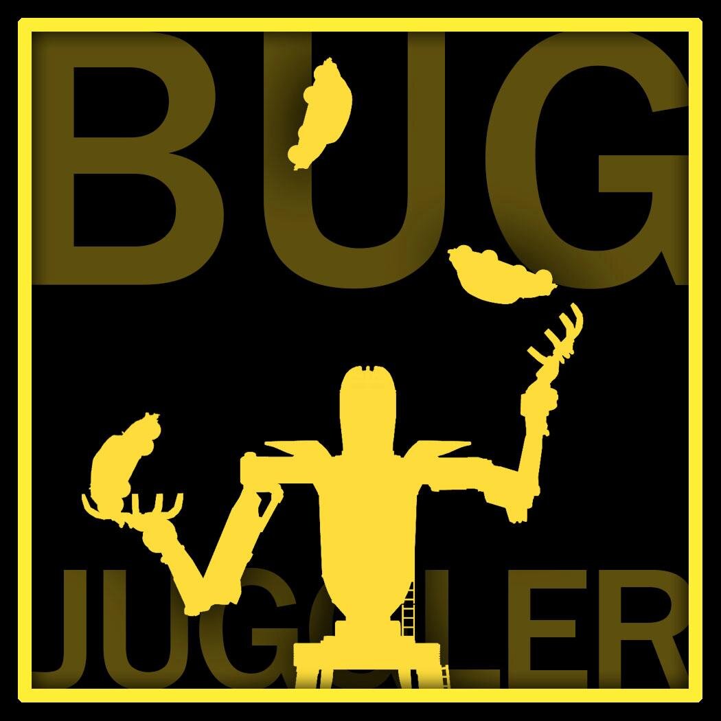 BugJuggler's profile picture. BugJuggler is a 70ft tall robot that uses hydraulic cylinders to hurl cars into the sky and catch them in mid-air.