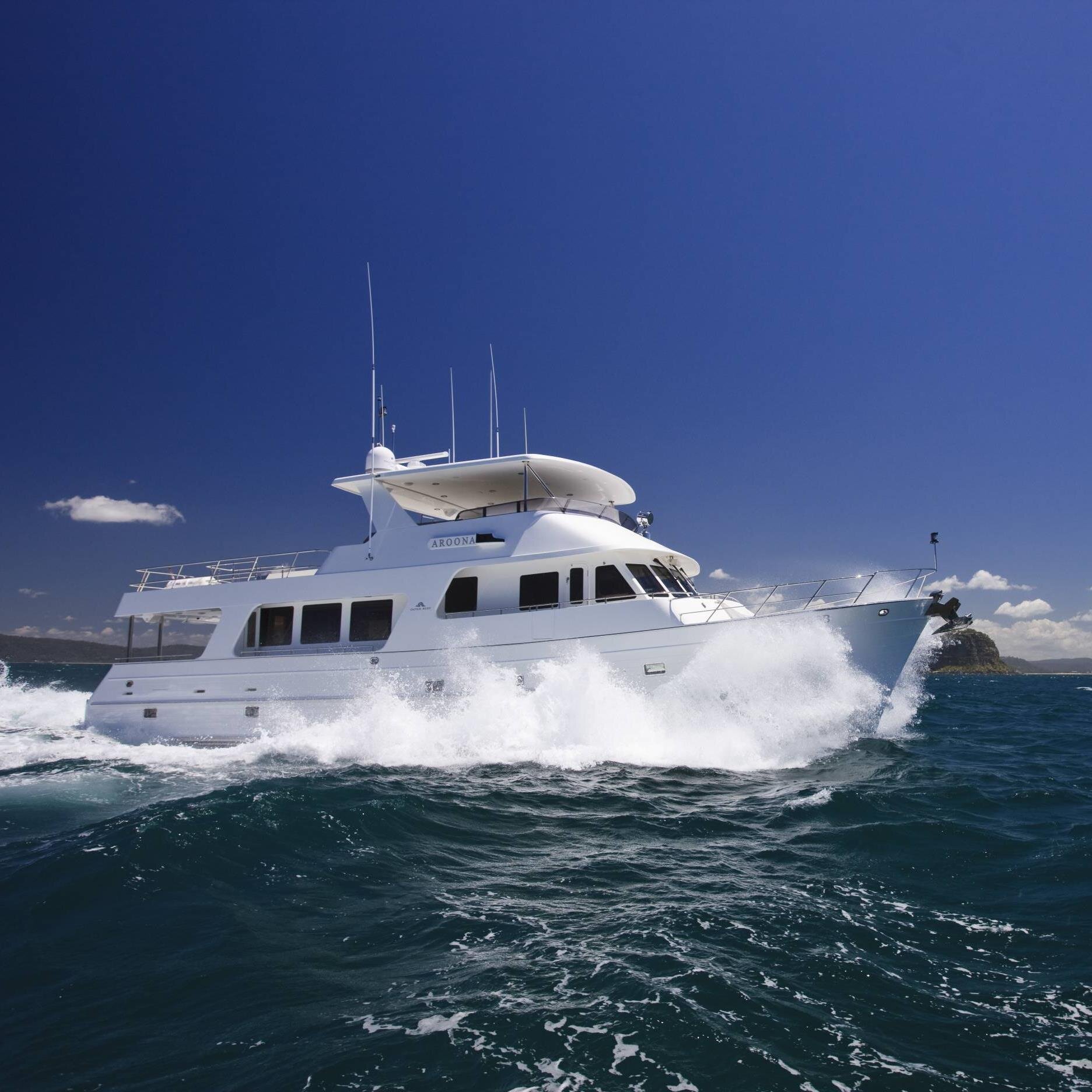 Builders of the renowned range of Outer Reef yachts. 58' - 118' semi custom ocean going cruising trawlers.