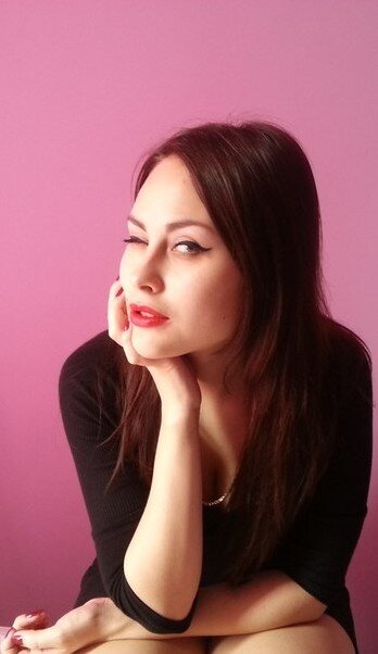 Business girl in russian world