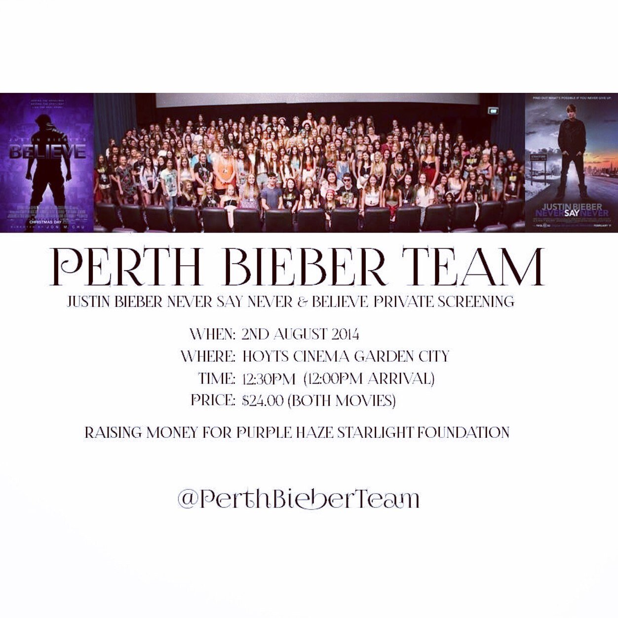 Go follow @PerthBieberTeam this account has been hacked