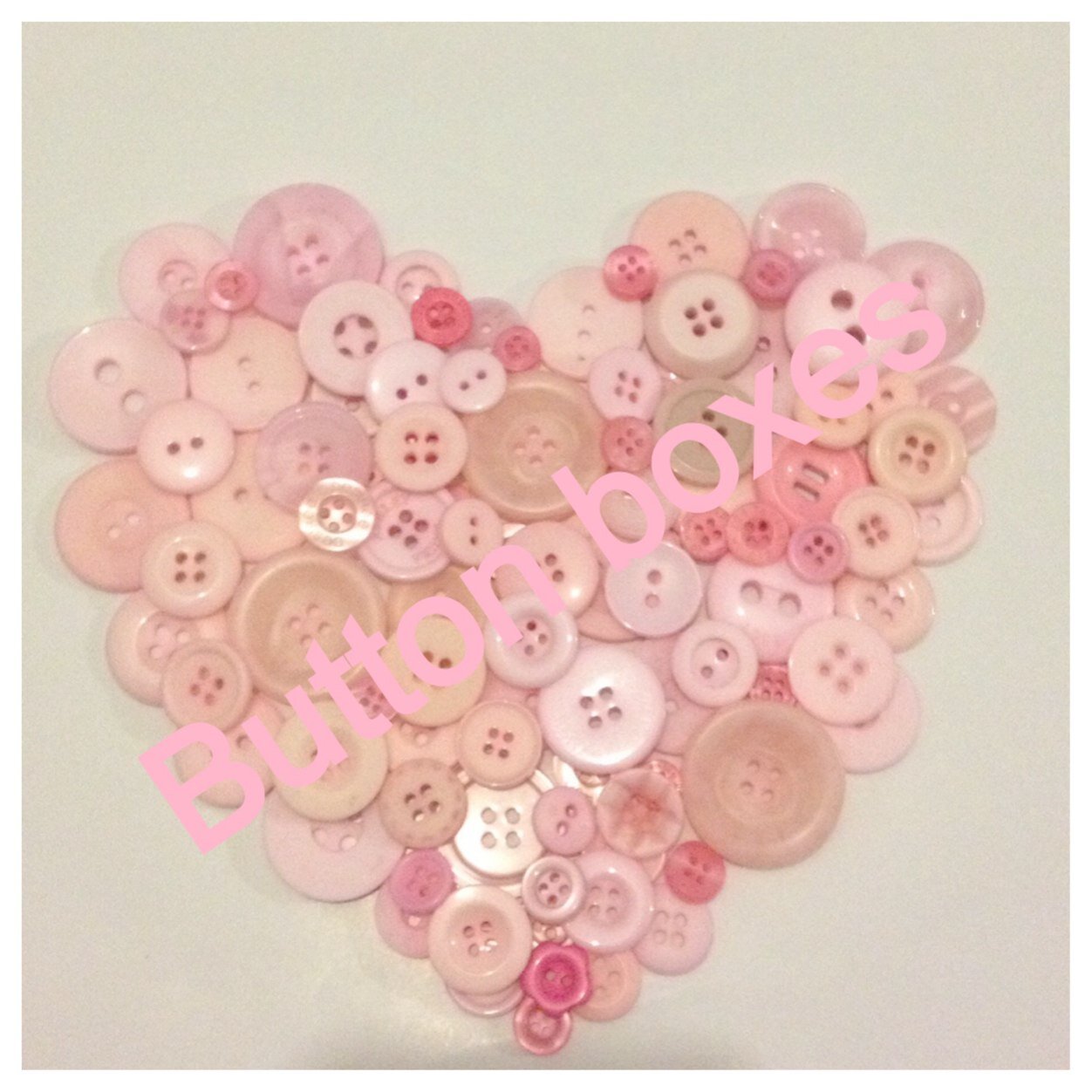 Bespoke handmade button boxes Any intial or design Made to order 8 x 8 £15 (£6 p+p if required) Ideal as a gift for new baby/christening/birthday/christmas