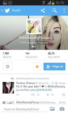 Bibi ♡ ♥ allergrößter Fan umd sie folgt mir danke bibi ilysm♥♥♥♥