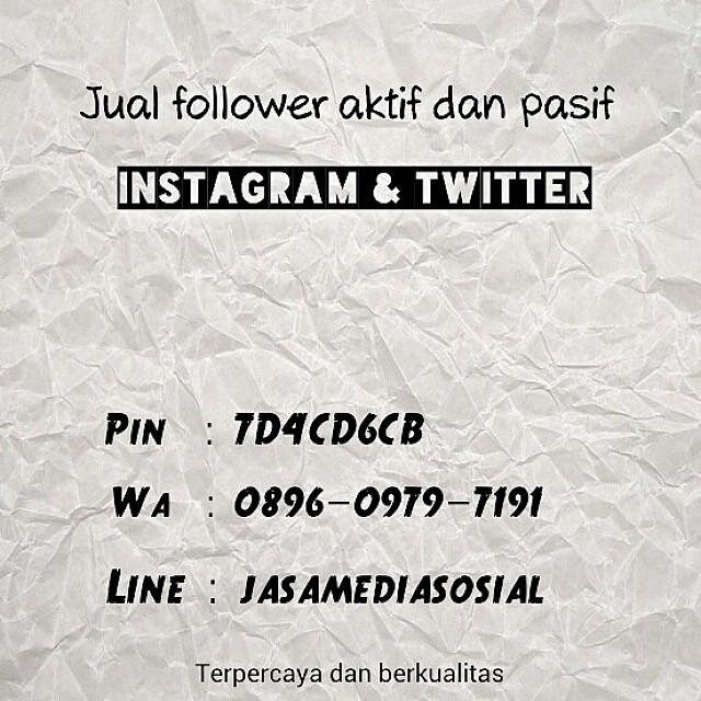 Jual followers aktif & pasif instagram/twitter.follower aktif awet & berGARANSI Line:jasamediasosial Pin:7D4CD6CB Wa:0896-0979-7191