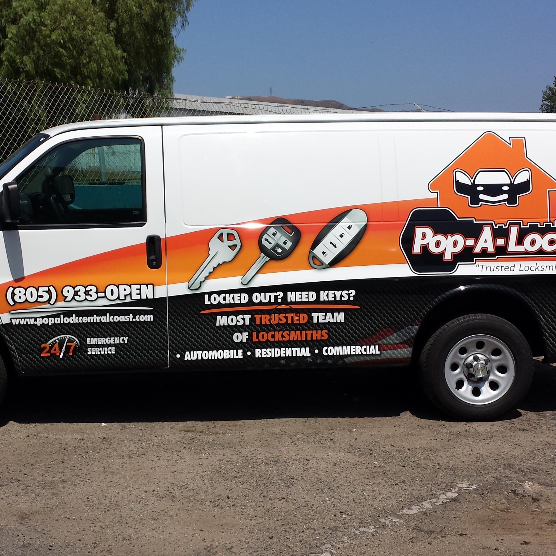 The number one locksmith on the Central Coast of California. Just look out for that Pop-A-Lock orange when you need a trusted locksmith.