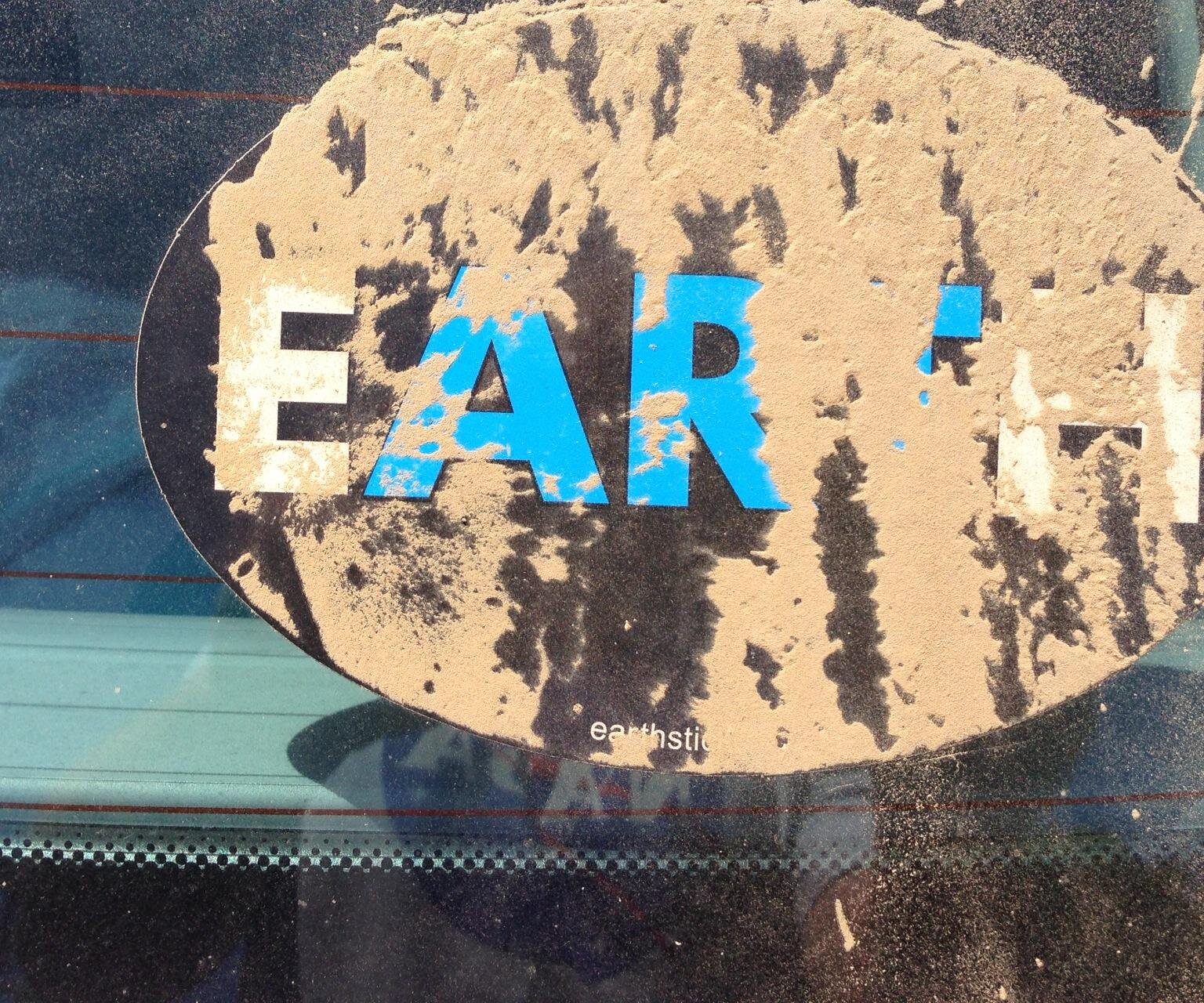 Earth Sticker LLC is a small creative business that sells conceptual art stickers and T shirts bearing the registered EARTH (ART in red) logo, among other conce