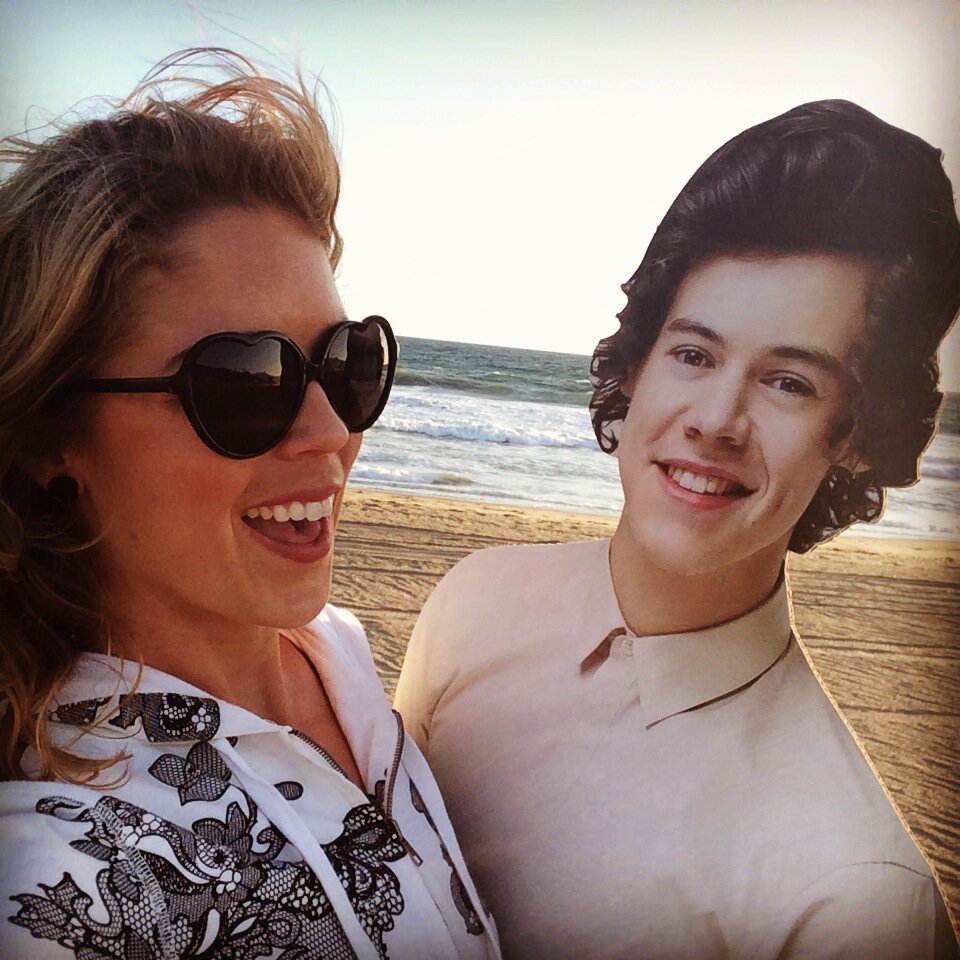 One time I went on a date with Harry Styles. Well cardboard cutout Harry. Check out the video My Date With Harry Styles on YouTube! Click the link below!