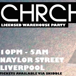 CHRCH PRESENTS.. HEADLINER TBA / LUKE HARRISON & PIERS CROZIER / JAMIE HAUS + RESIDENTS / 10PM - 5AM / TICKETS AVAILABLE VIA THIS LINK - http://t.co/l5etU8clq8