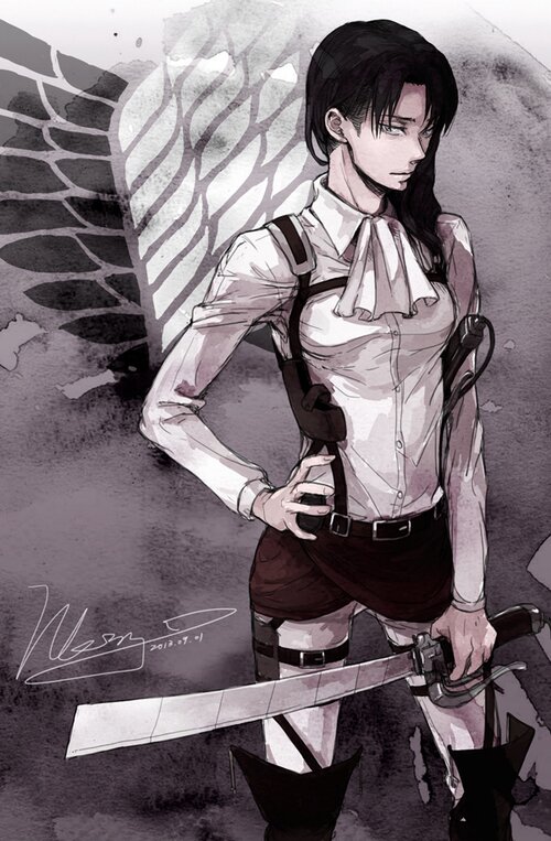 im levina ackerman i have join with scout legion until the day i die i will kill titans and no one can stop i will fight for humankind #signal #attackontitan 3