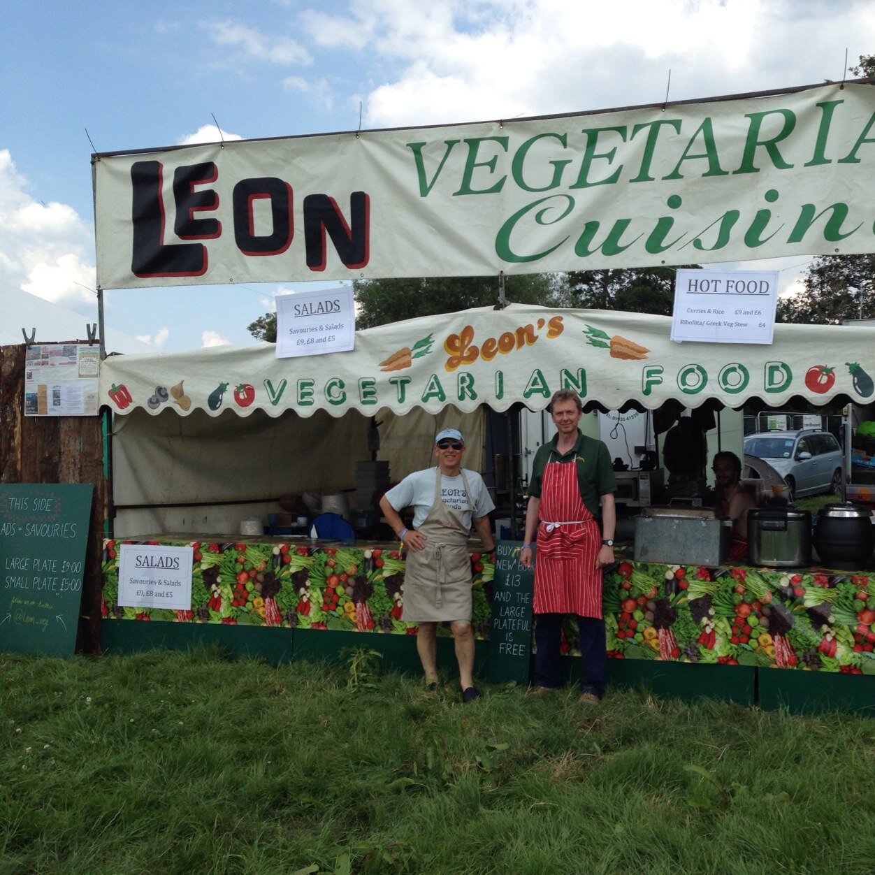 Gourmet vegetarian cuisine...available for festivals and private hire! leonsveg@aol.com
